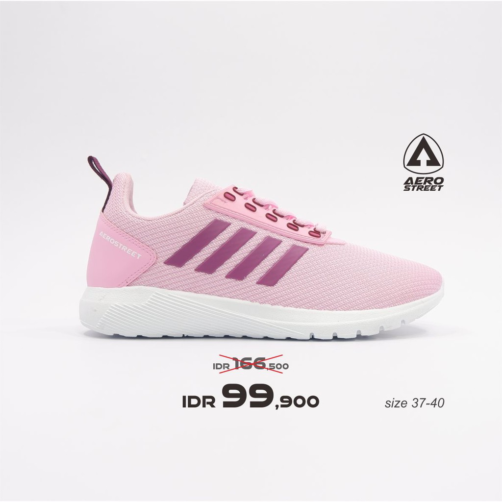 Aerostreet 37-40 Questar Pink Ungu - Sepatu Sneakers