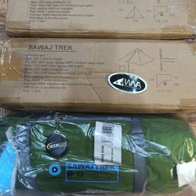 Trap Tent Husky Sawaj Trek Tenda Ultralight