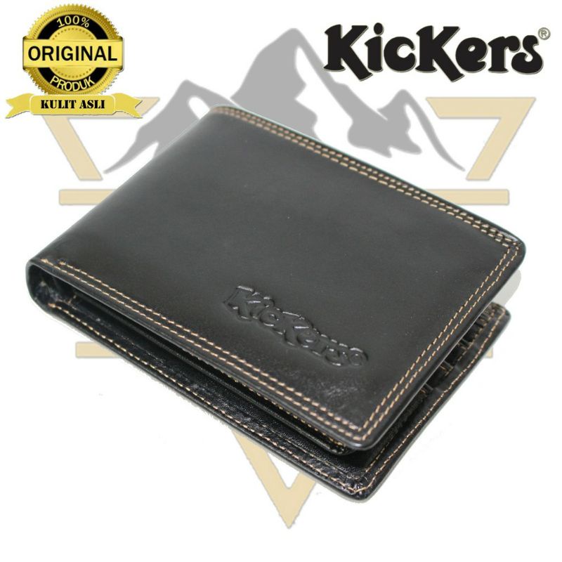 Dompet Pria Kulit Asli  Embos Kickers - Tanpa Kain Furing