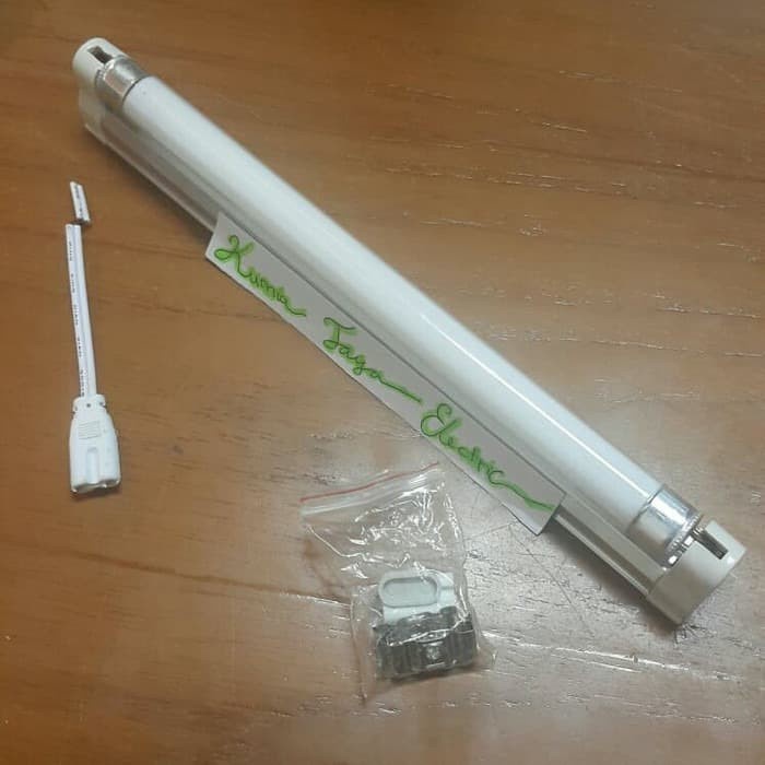 Lampu TL T5 6W UV Insect Killer Nyamuk / Serangga Komplit Kap Neon Set