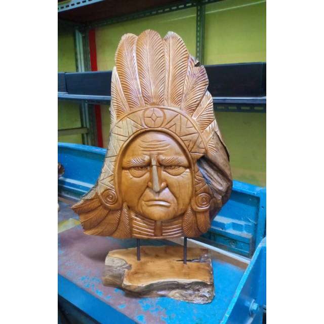 Patung kayu jati 050