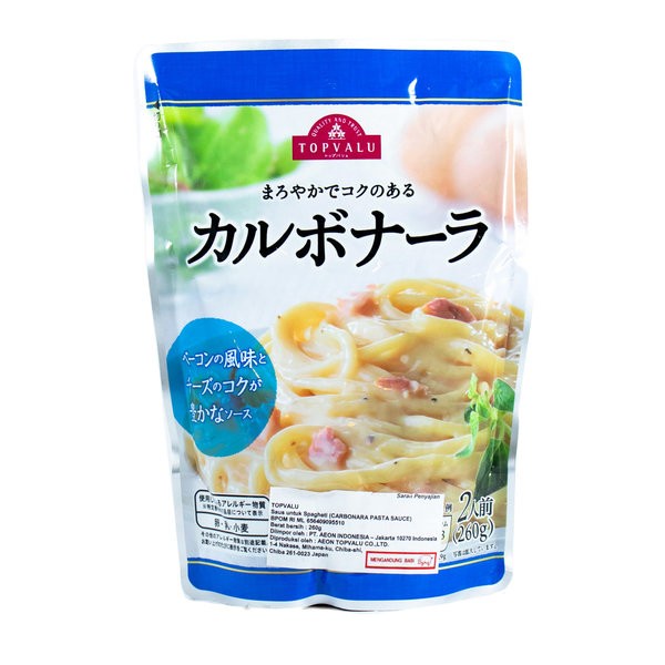 

Topvalu Carbonara Pasta Sauce 260Gr