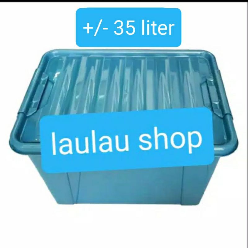 Box Container Warna 35 Liter CPM Kualitas Shinpo / Kontainer Plastik