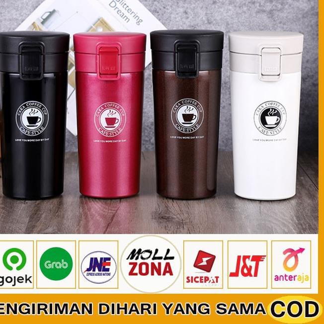 Laris ! BOTOL TERMOS UNIK BENTUK KOPI / BOTTLE TUMBLR TUMBLER HOT &amp; COOL 380 ML