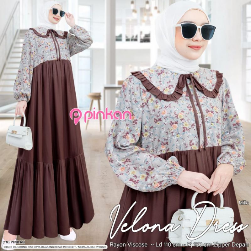 Gamis Wanita - Velona Dress by Pinkan