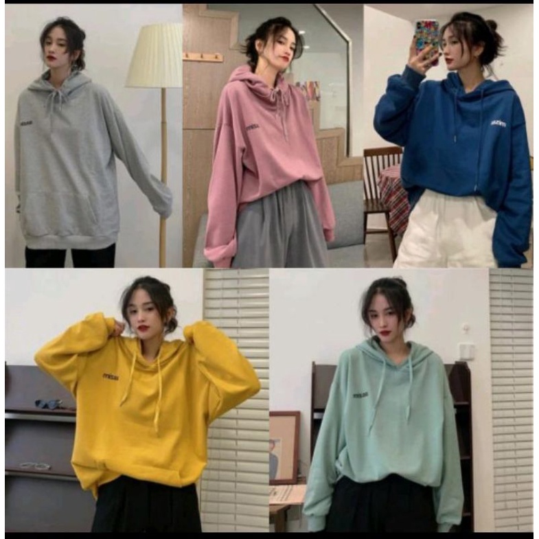 AAZIM OVERSIZE HOODIE SWEATER BAHAN FLEECE