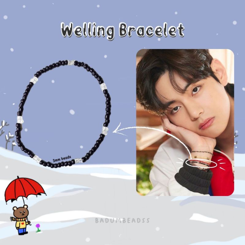 [BTS] Gelang Kim Taehyung V BTS kpop beads bracelet Gelang korea