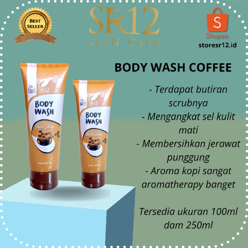 (COD) SABUN MANDI CAIR - BODYWASH - SR12 - SABUN JERAWAT PUNGGUNG - JERAWAT PUNGGUNG - SABUN COFFEE 