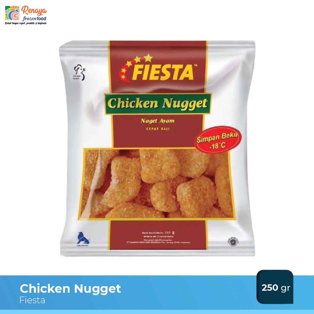 

Fiesta Chicken Nugget Naget Ayam Frozen Food Makanan Instan Beku Original Termurah - Renaya.Frozen