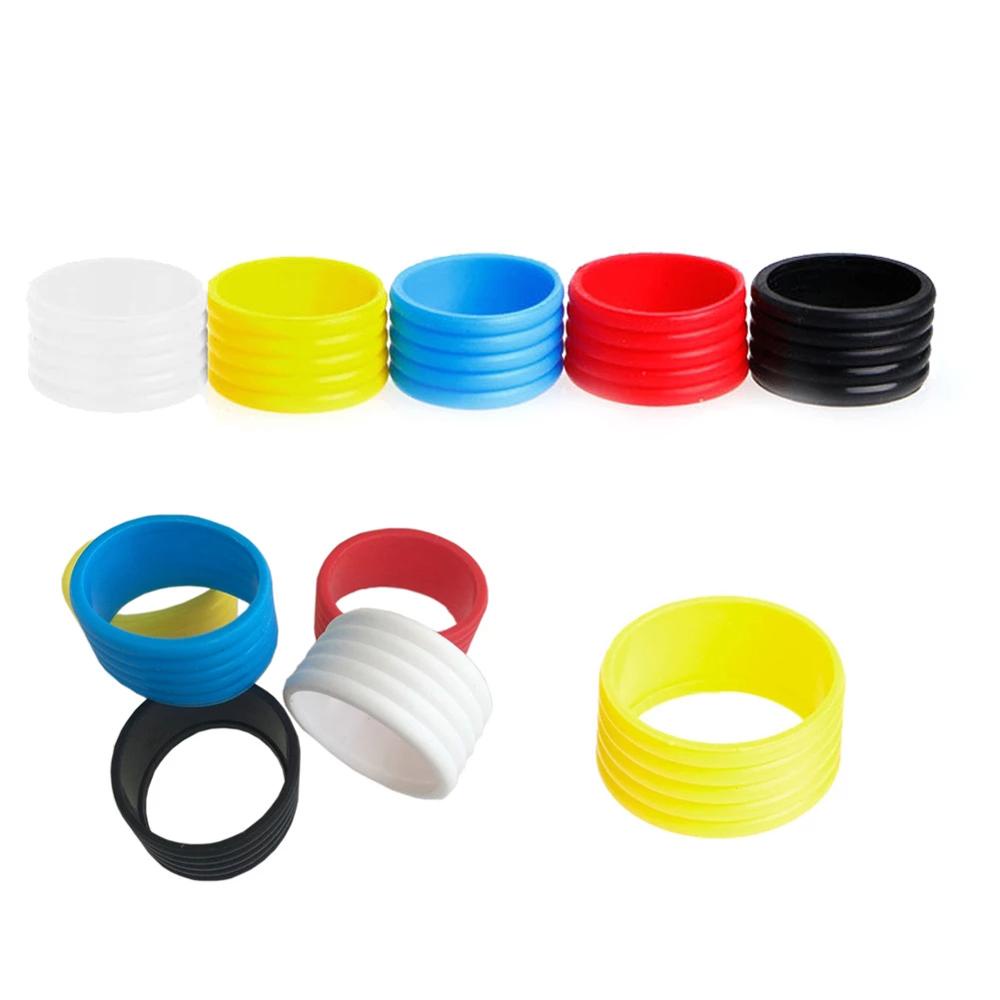 Lanfy Gagang Tenis Ringan Soft Handle Grip Ring 5Pcs Band Overgrips Hitam Raket Tenis Band