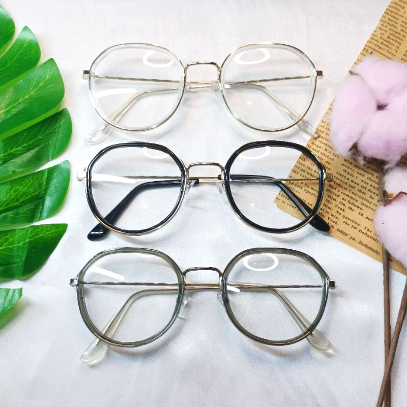 KACAMATA GAGANG BESI DOUBLE FRAME, •BEPINK OFFICIAL•