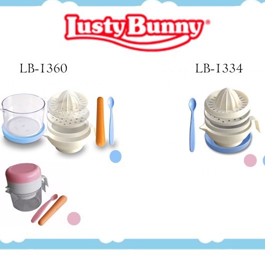 LUSTY BUNNY MURAH FOOD MAKER SET PERLENGKAPAN MAKAN BAYI FEEDING SET LB1360 LB1334 LB1536