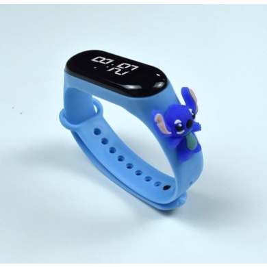 Jam Tangan Elektronik Tahan Air Motif Kartun Anak Laki-laki Perempuan LED Minimalis Gelang