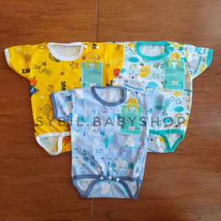 1 Pcs LIBBY Baju Kodok Segitiga  Jumper Pendek Newborn 