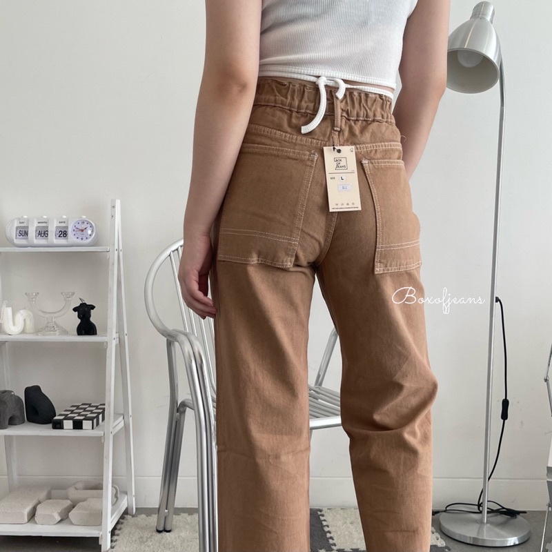 Boxofjeans - AE-RI 애리 Loose Jeans - MOCCA