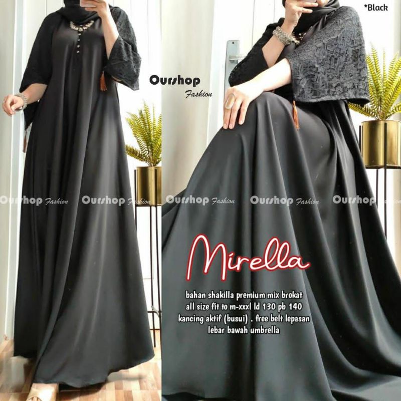 GAMIS / DRESS ARAB LEBARAN | KAFTAN LEBARAN MIRELLA | KAFTAN ARAB JUMBO