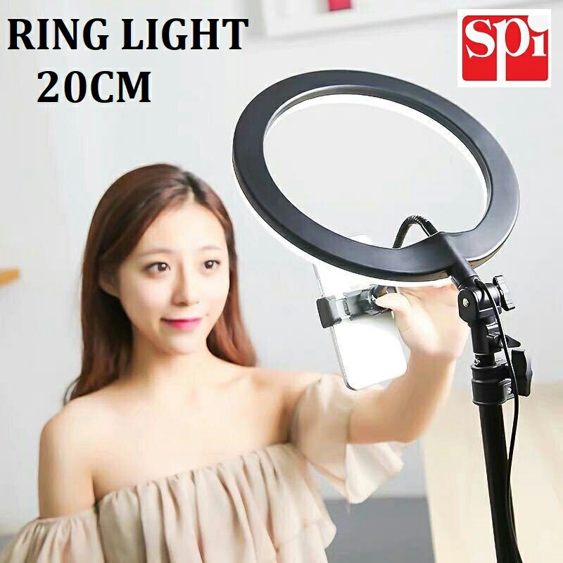 [WS] RINGLIGHT LED 20CM  Make Up Vlog Lampu Ringlight Tripod 55cm 1.1m 1.6m 2.1m Tiktok Live