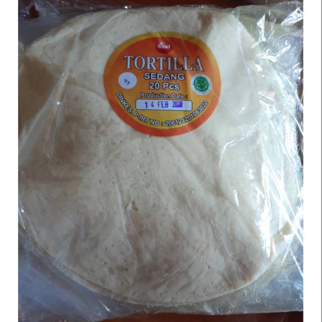 

Tortilla/Kulit Kebab Sedang