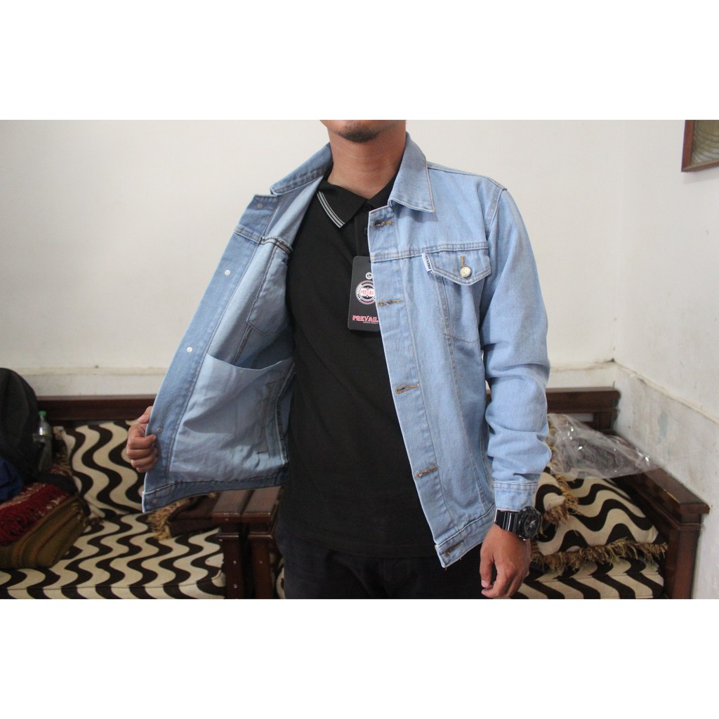 Jaket jeans pria jaket jeans prevail original product