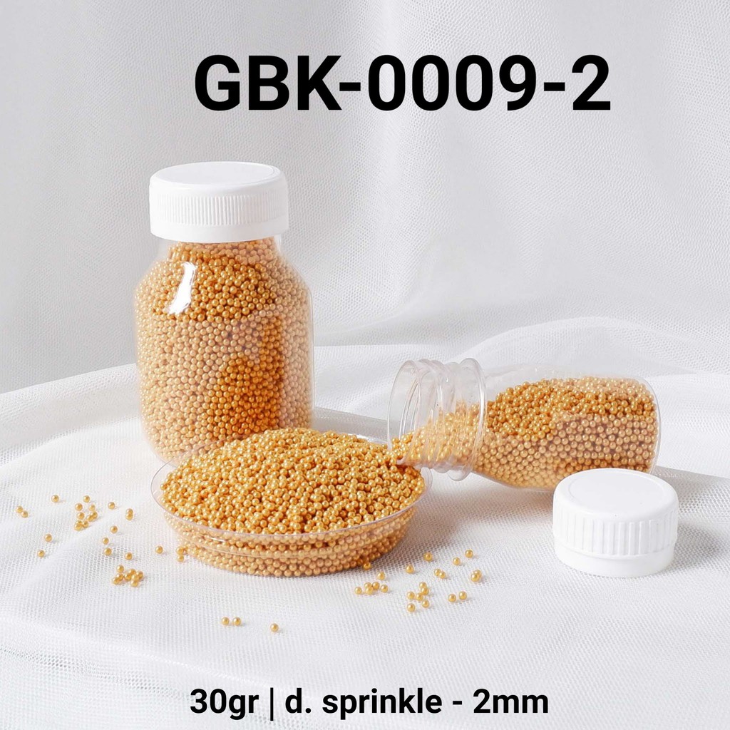 

GBK-0009-2 Sprinkles sprinkle sprinkel 30gr 30 gram mutiara emas