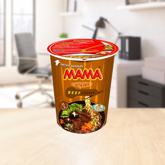 MAMA Cup Noodle Beef Flavour 60gr Made in Thailand