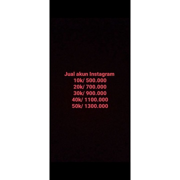Jual akun instagram murah