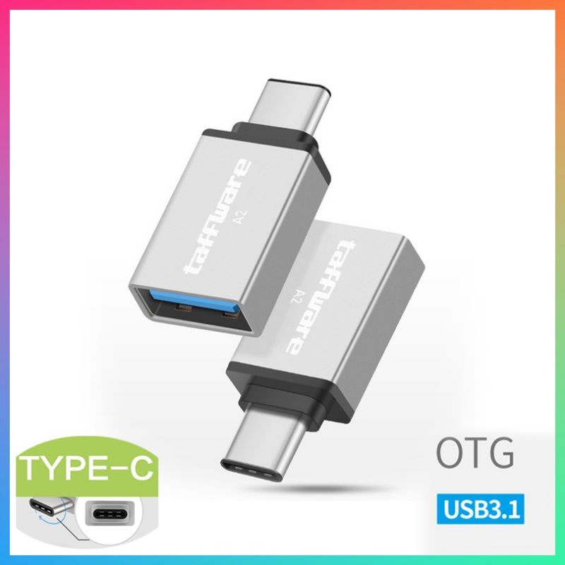 Taffware Otg Type C USB 3.1 A2 Adaptor Konektor HP ke Flashdisk