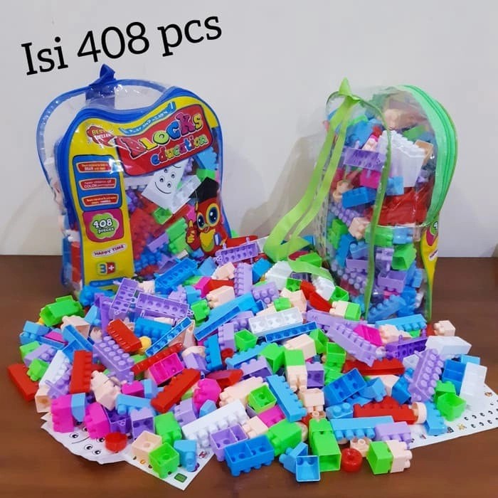 Mainan Block Isi 510 Pcs Edukasi - Building Brick Balok Susun Edukatif Koleksi Anak Laki Perempuan Cowok Cewek
