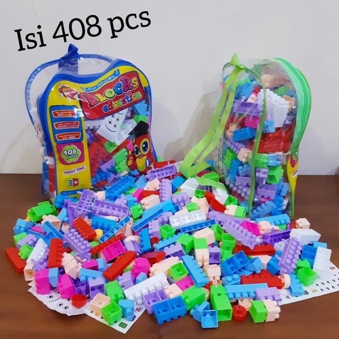 Mainan Block Isi 510 Pcs Edukasi - Building Brick Balok Susun Edukatif Anak Laki Perempuan Cowok Cewek