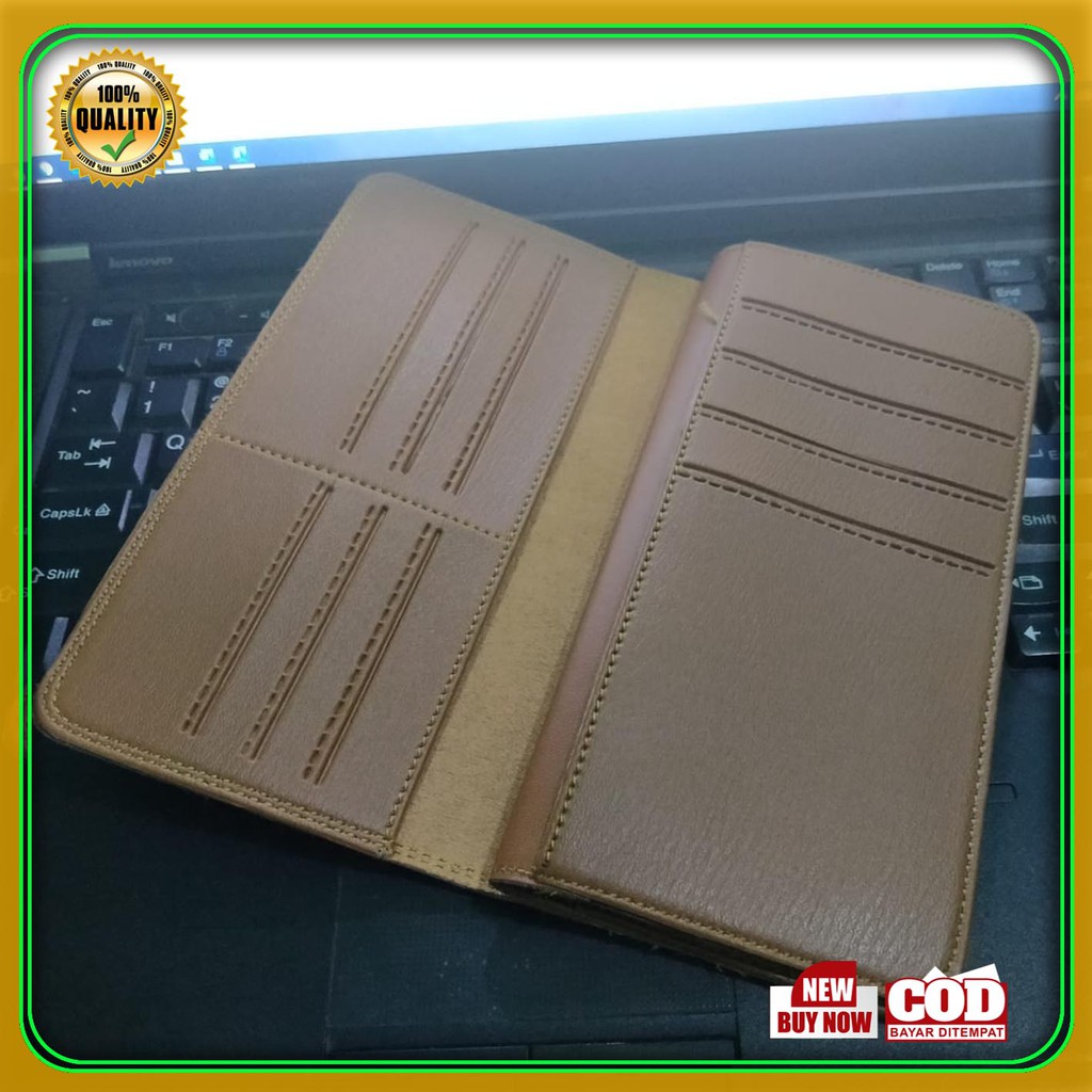 ORIGINAL Dompet Panjang Pria Sintetik PVC kasual