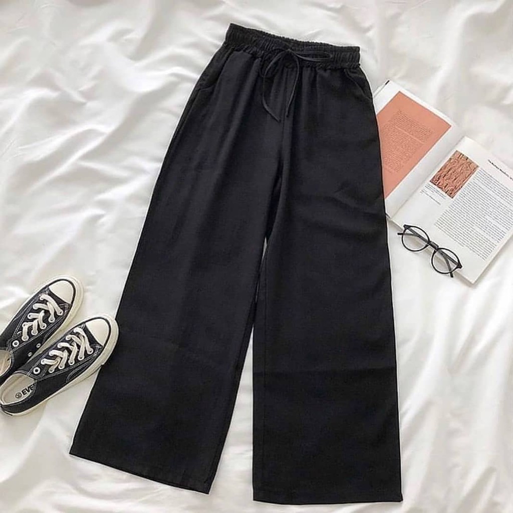 [ARFA STYLE] Kulot Rami - Celana Bahan JUMBO MURAH - Warna Lilac - COD-Hitam