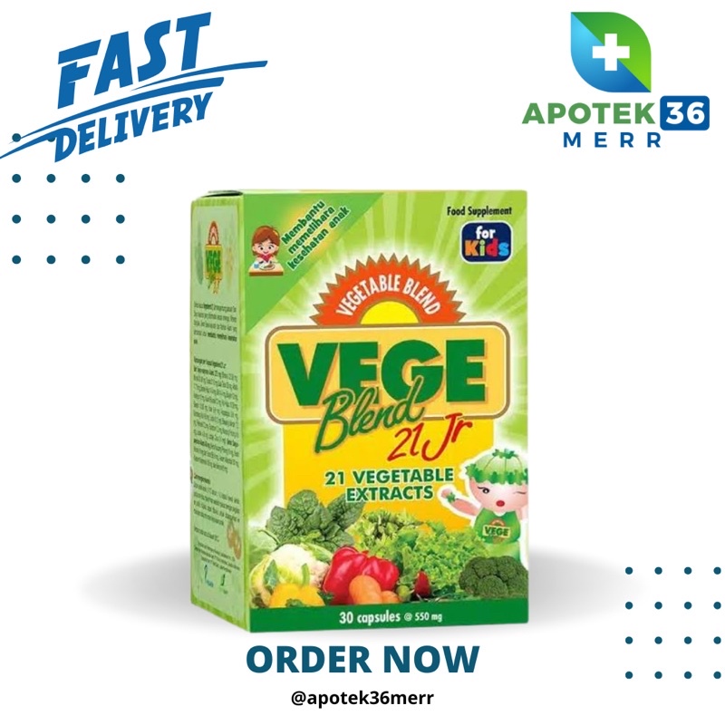 VEGEBLEND 21 JUNIOR  VEGE BLEND 21 JR Supplemen Nafsu Makan Anak