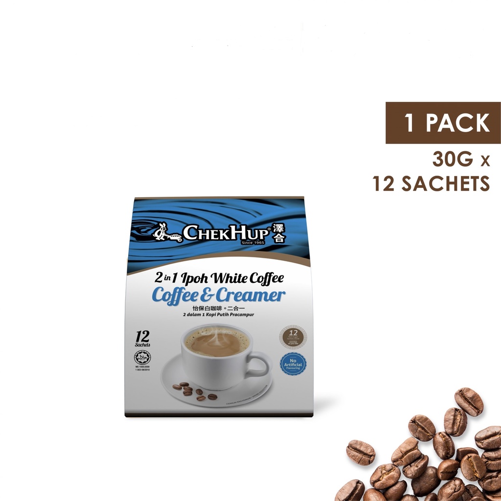 IPOH WHITE COFFEE CREAMER NO SUGAR CHEKHUP KOPI 2-IN-1 INSTAN