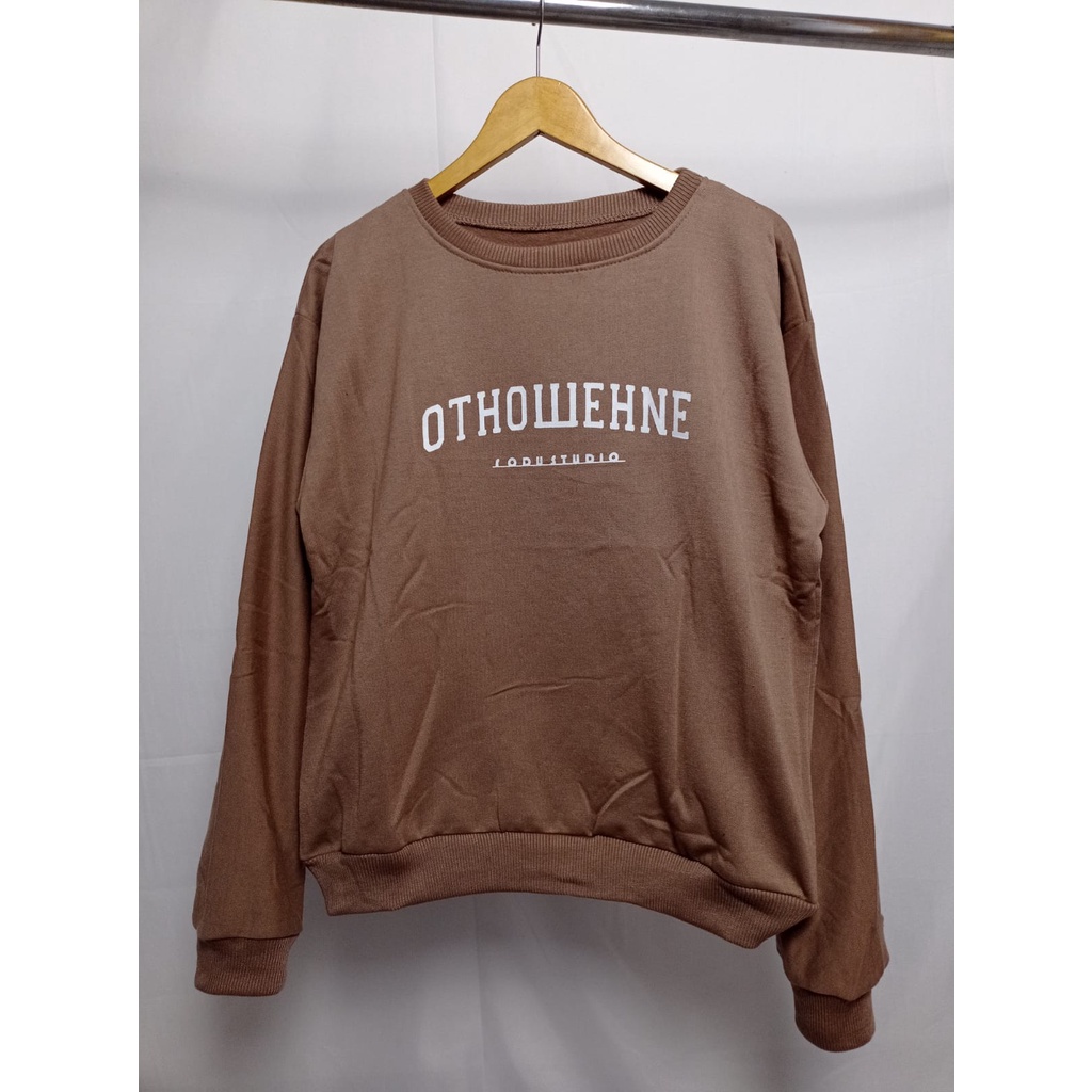 Sweater Crewneck Oversize Panjang Ottowehne