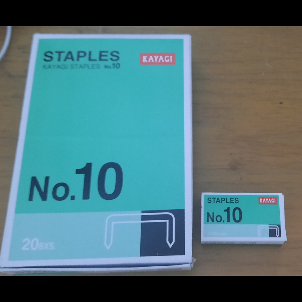 

20 Box Kecil/ 1 Box Besar ISI STAPLES STEPLES STAPLER KAYAGI NO 10 KECIL