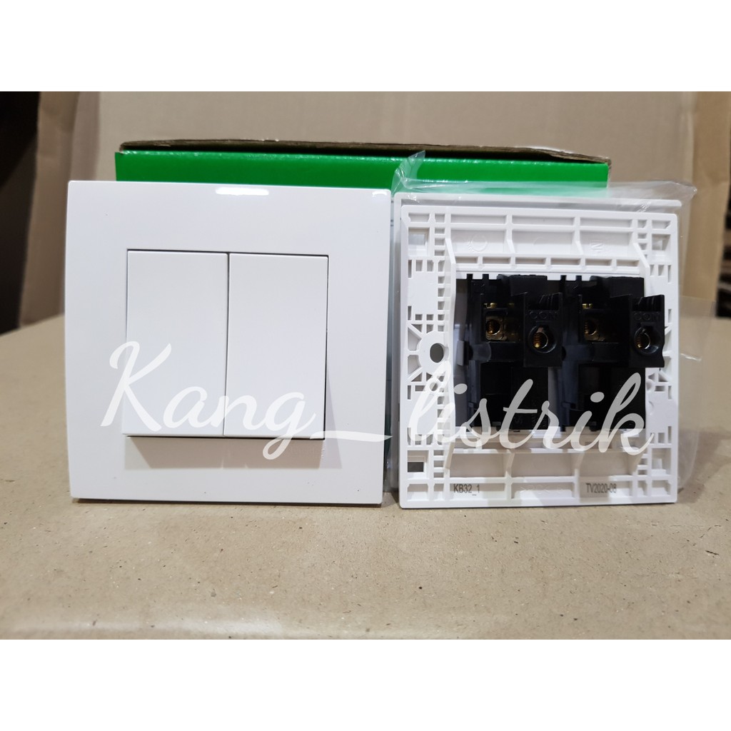 Saklar Double / Seri Schneider Vivace KB32-1