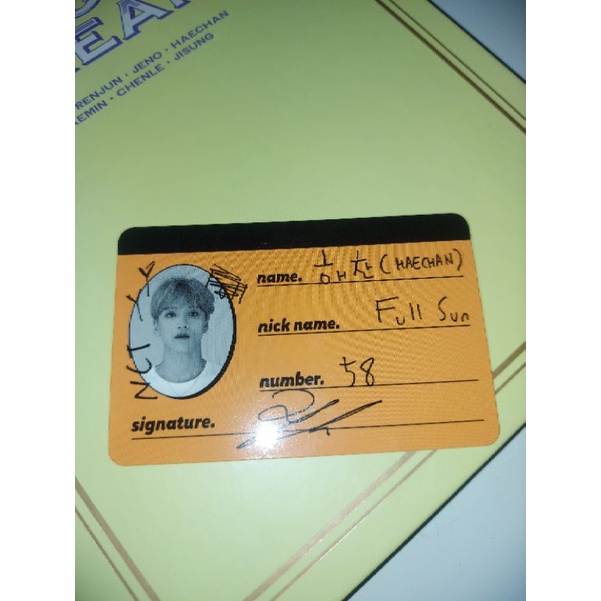 CC WE GO UP WGU Crew Card NCT Dream Haechan