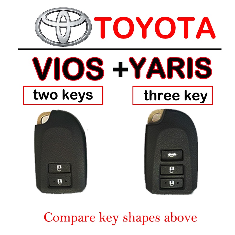 Kondom / kulit Kunci Remote Mobil - YARIS 2 Tombol Keyless