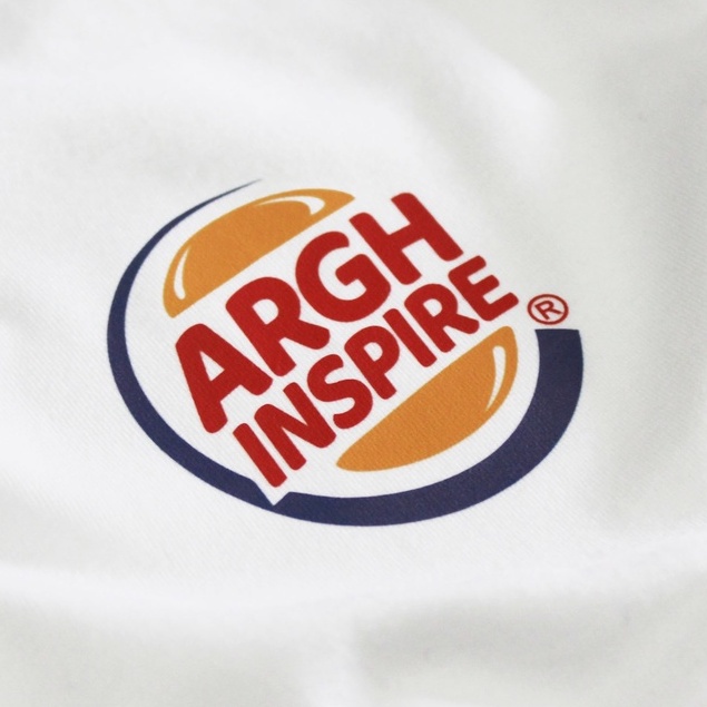 Tshirt Baju Kaos Distro Arghinspire Burger / Kaos Distro Pria Wanita