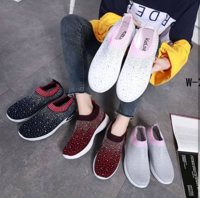 ZPT-Sepatu sneakers wanita fashion OF-51