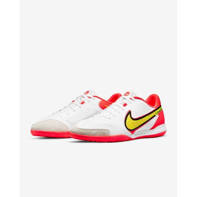 Sepatu Futsal TERBARU - Nike Tiempo Legend 9 IC White Crimson - Original 1000% BNIB Resmi Store