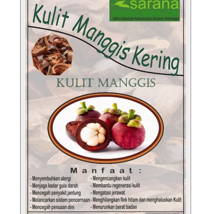 

Kulit Manggis Kering 250gr Asli Banyak Manfaat