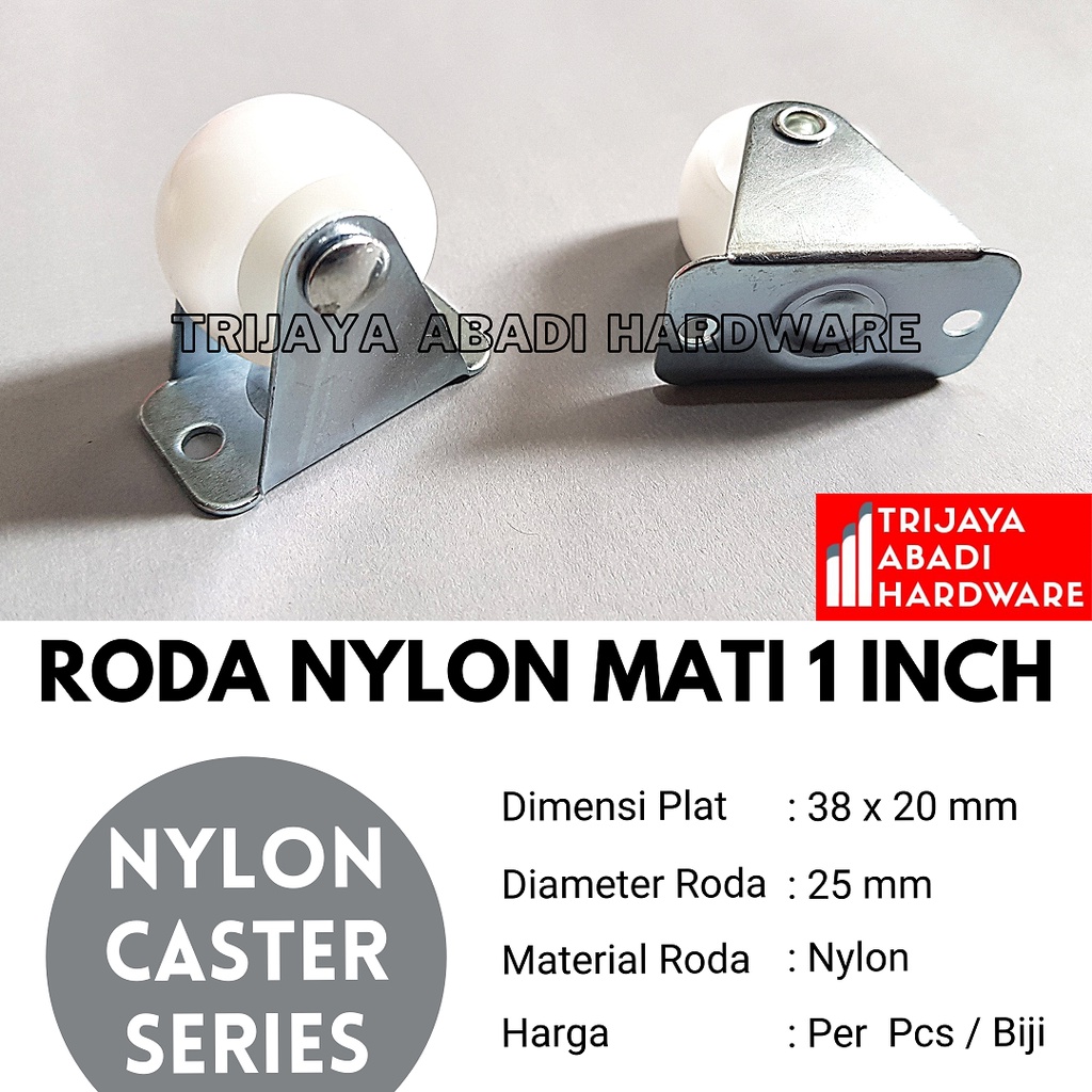 Roda Mati 25MM / Caster 1 Inch