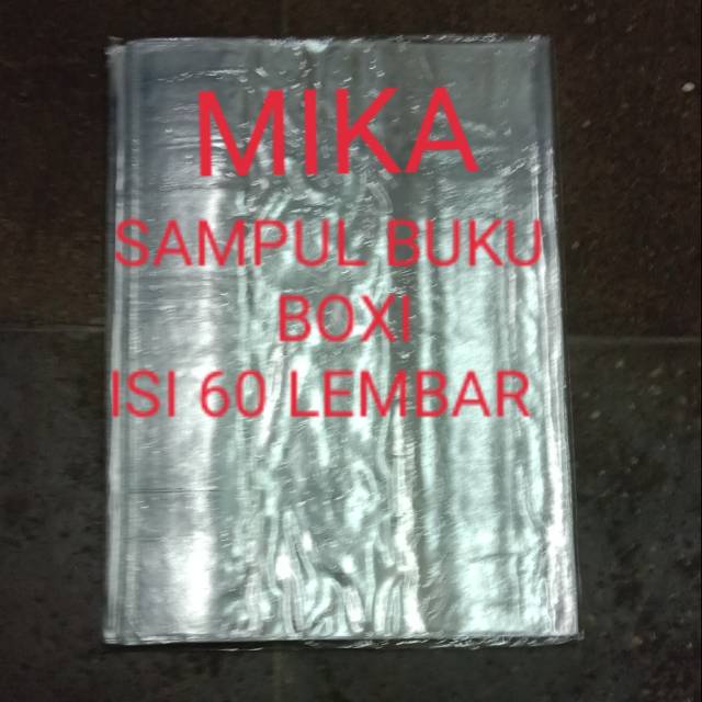 

( 1PAK ) SAMPUL PLASTIK MIKA BOXI ISI 60 LEMBAR / BUAT BUKU CAMPUS