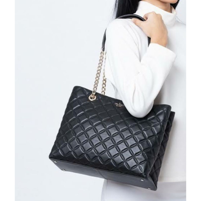 TAS HITAM WANITA KATE SPADE NATALI TOTE BAG