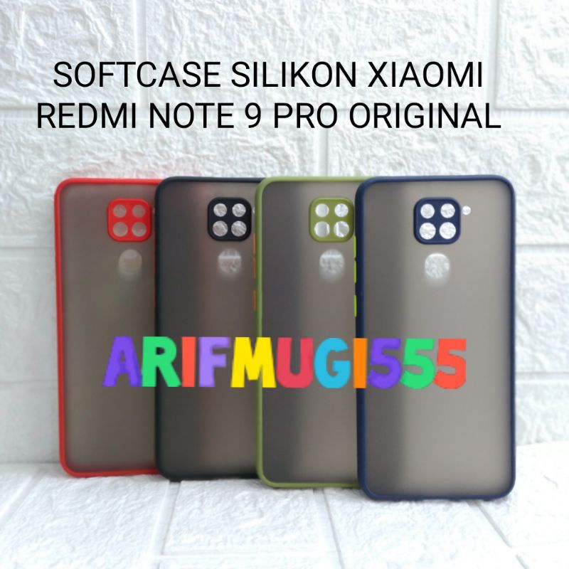 Softcase Silikon Pelindung Tutup Belakang Kesing Casing Housing Xiaomi Redmi Note 9 Pro Original