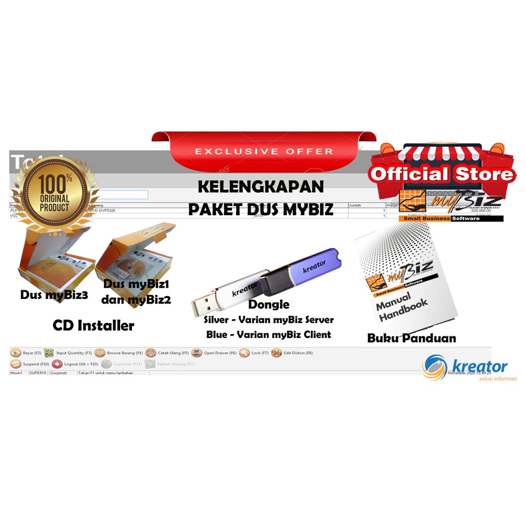 Jual Software Kasir Toko Minimarket Mybiz Trading Basic Shopee Indonesia