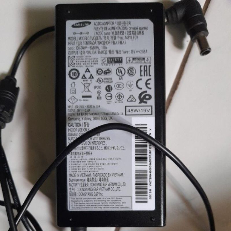 ADAPTOR/AC/DC SAMSUNG 48W/19V PSU REGULATOR UA32J4005DK UA32N4300AK dan lain-lain