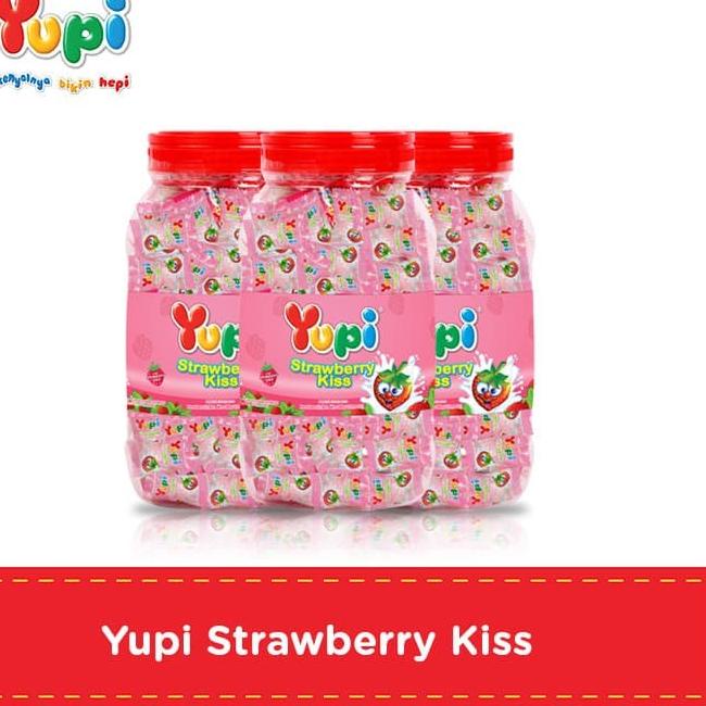 

TERLARIS Yupi Strawberry Kiss Jar 300 gr terbaru