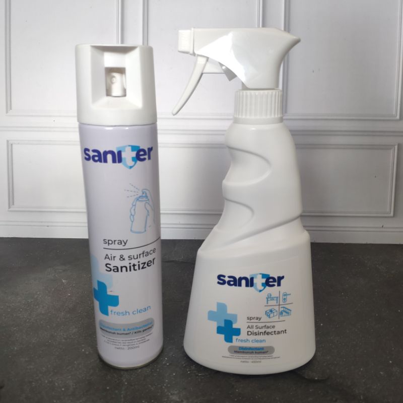 Jual Saniter Spray Air & Surface Sanitizer Aerosol 200ml Indonesia ...